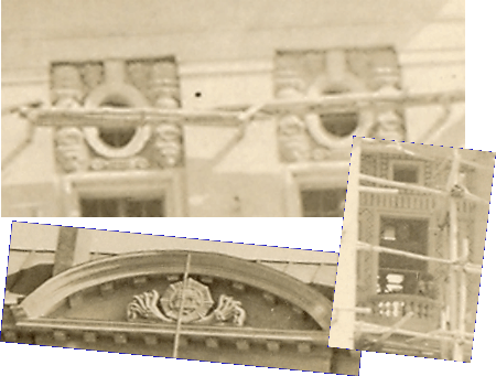 Detailfotos der Ornamente und Stuckarbeiten am Tapeh Taj Beg-Palast